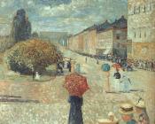 爱德华 蒙克 : Spring Day on Karl Johann